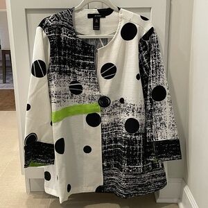 Ali Miles 3/4-Length Sleeve Jacket Top XL